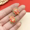 Pingente de Liga Estilo Chinês Antigo para Riqueza e Prosperidade DIY Pulseira Colar com Gota de Óleo Acessórios de Joias Materiais