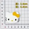 Parche de Goma Suave de PVC Cabeza de Gato de Dibujos Animados Gato Kt Accesorios para Funda de Teléfono Móvil y Tableta Materiales para Bricolaje en Casa Imán para Refrigerador