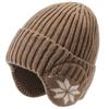 Gorro de invierno con forro polar, de lana gruesa, tejido a mano, para ciclismo al aire libre, cálido, con protección para los oídos, resistente al frío, para hombre, venta al por mayor