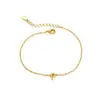 Pulseira de Prata de Lei 925 26 Letras Pulseira de Zircônia Ins Nicho Luxo Acessível Pulseira de Prata de Lei High-End Estilo Quente Transfronteiriço para Mulheres