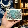 Imán de Refrigerador Cultural y Creativo de la Aldea Miao Qianhu de Guizhou, Corona Miao, Imán de Refrigerador Teñido con Índigo para Tocados Miao, Refrigerador con Bordado Miao