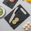 Tabla de Cortar Cuadrada de Plástico con Aspecto de Mármol apta para Uso Doméstico, Almacenamiento Clasificado, Tabla de Picar, Tabla para Frutas, Tabla de Picar de Cocina de Doble Cara
