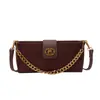 Bolso Texturizado para Mujer 2025 Otoño Nuevo Estilo Acolchado Casual Simple Moda Bolso de Hombro con Cadena Bolso Cruzado de Moda