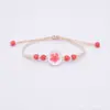 Ventas Directas de Fábrica Suministro Pulsera de Flores Secas Recuerdo Encaje Flor Real Estilo Bosque Regalo para Dama Estudiante Hecho a Mano