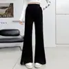 Calças pantalona para meninas, estilo primavera e outono, calças infantis, levemente alargadas, modeladoras, calças esportivas para estudantes do ensino fundamental, calças de moletom estilosas e da moda para meninas pequenas