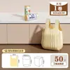 Bolsa de Basura de Cocina para el Hogar Engrosada de Gran Capacidad, Bolsa de Plástico tipo Bolso, para Dormitorio, Baño, Bolsa de Basura Negra Grande