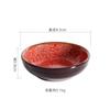 Cuenco de arroz japonés creativo europeo y americano de 4,5 pulgadas, cuenco pequeño de cerámica retro pintado a mano, plato rojo, cuenco para restaurante