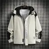 Chaqueta para Hombre Tallas Grandes para Primavera y Otoño, Abrigo Casual Trendy Oversize para Hombres Grandes, Ropa de Abrigo Ultradelgada