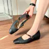 Puntadas con Patrón Tejido Retro, Zapatos para Mujer con Plataforma Interna, Suelas Suaves Que No Cansan Tus Pies, Zapatos Mary Jane con Correa de Hebilla para Mujer, Tacones Gruesos de Otoño