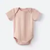 Body de Algodón Puro Canalé para Recién Nacido Romper Triangular Ropa de Bebé Certificado Gots Hecho a Medida Transfronterizo