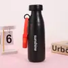 Copo de Leite Dopamina Duplo, Copo Térmico de Aço Inoxidável 316 de Alto Valor com Alça, Copo de Água Portátil para Exterior com Canudo