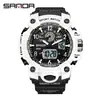 Reloj Electrónico de Moda Transfronterizo Sanda para Hombre Resistente al Agua Luminoso Despertador Multifuncional Reloj Deportivo para Hombre en stock Suministro Directo