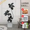 Planta Artificial Verde Grande Black Diamond Árbol de Goma Planta en Maceta de Interior para Sala de Estar Decoración de Planta de Árbol Imitación de Lujo Ligero de Gama Alta