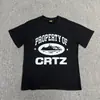Camiseta Corteiz Série Alcatraz Manga Curta Logo Letra Estampada Gola Redonda Manga Curta