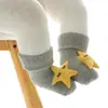 Meias de Terry Espessas de Inverno para Crianças, Meias Quentes para Bebês até a Panturrilha, Meias Antiderrapantes para Bebês para Chão, Algodão para Recém-Nascidos
