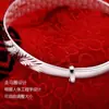 Pulsera de Plata para mujer 999 plata pura dragón y fénix carácter fu pulsera de plata para mujer joyería accesorios de buena venta transfronteriza pulsera regalo
