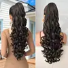Pelucas europeas y americanas para mujer, cabello largo rizado esponjoso y realista, rizos romanos, trenzas de cola de caballo con cordón, venta al por mayor desde el fabricante de pelucas Xuchang