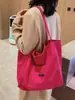 Bolsa tote de lona de grande capacidade para trabalho e passeios, estilosa e versátil para o dia a dia, bolsa de ombro artística para estudantes carregarem livros