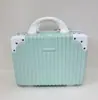 Bolsa de Maquiagem Satchel Maleta Retro 14 polegadas Bolsa de Cosméticos Fofa para Estudante Feminino Satchel Caixa de Armazenamento para Viagem
