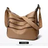 Comércio Exterior 2025 Nova Tendência Transfronteiriça Bolsa Feminina Fashionável Couro Macio Grande Capacidade Bolsa de Ombro Transversal para Mãe