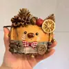 Pingente de boneca de vagem de soja de rattan de Yunnan, decoração de carro, mercadoria de barraca cultural e criativa feita à mão DIY de área cênica de Yunnan