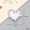 2025 Novo Espelho de Coração DIY Acessórios de Joias para Celular Diamante Pérola Flor Lente Materiais de Beleza para Celular