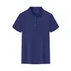 Camisa Polo de seda gelada de secagem rápida feita sob medida uniforme de equipe corporativa camisa de trabalho de manga curta de verão camisa publicitária com texto e logotipo impressos