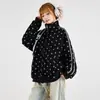 Cárdigan exterior estilo celebridad, chaqueta de primavera y otoño con estampado de estrellas de tendencia americana, estilo pareja, top para hombre, prenda exterior para mujer