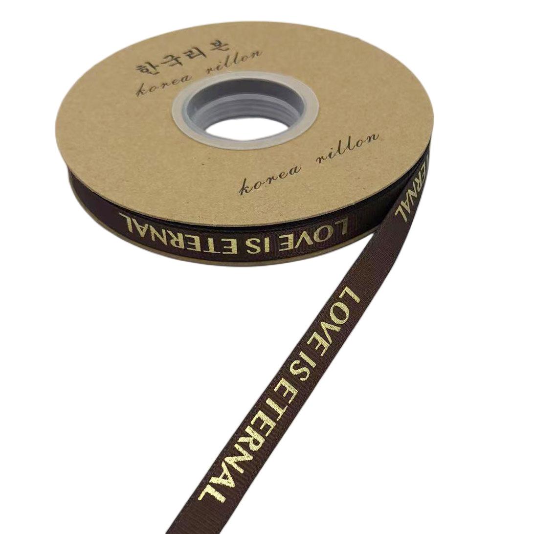 1cm50码烫金丝带咖啡色_副本