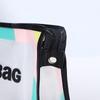 Bolsa de Cosméticos de PVC Transparente Esmerilado Color Macaron Gran Capacidad Impermeable Bolsa de Aseo Viaje Portátil Bolsa de Cosméticos