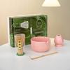Set de Té Matcha de Cerámica Caja de Regalo Gato Estilo Japonés Transfronterizo Tazón Matcha Estilo Ins Regalo de Alto Valor