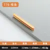 Manija moderna minimalista extendida de aleación de aluminio negro para puertas de gabinetes y armarios, herraje para puerta de cajón de gabinete con forma de letra hecho a mano