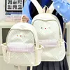 Mochila Nueva y Elegante para Niñas, Mochila para Estudiantes de Primaria, Bolsa de Viaje, Linda Mochila de Color Sólido para Jardín de Infancia