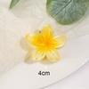 Pinza para el cabello de plumeria degradada de moda para mujer, pasador de flores para el cabello, parte trasera de la cabeza, semirecogido, pinza de tiburón, accesorio para el cabello