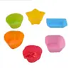 Molde de Silicona para Postre Redondo con Forma de Corazón con Forma de Estrella Forma de Rosa para Taza de Pudín Taza para Magdalenas Taza para Pastel Taza para Mousse Transfronterizo Redondo