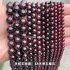Jingde joyería granate cuentas sueltas accesorios para joyería diy pulsera de cuentas redondas producto semiacabado tamaño completo en stock venta al por mayor