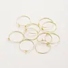 Joias DIY feitas à mão brincos redondos de metal pequeno círculo brincos de 9 palavras acessórios multi-especificação fabricantes em estoque atacado