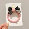 Faixa de cabelo de elástico infantil para menina, anel de cabelo elástico alto, acessórios de cabelo para meninas, não machuca o cabelo, corda de cabelo fofa, adorno de cabeça