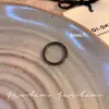 Anillo Liso Simple Anillo de Cerámica Pura para Hombres y Mujeres, Estilo Frío Normcore, Anillo para Dedo Índice Personalizado Venta al por Mayor