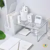 Prateleira Empilhável para Bancada de Cozinha, Prateleira de Armazenamento para Banheiro, Prateleira de Armazenamento em Camadas para Armário, Organizador Dobrável para Escritório
