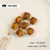 Acessórios de Contas de Resina com Furo Grande para Calças, Pingentes para Sapatos e Chapéus, Chaveiros, Colares, Materiais Manuais DIY com Furos Retos