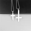 Simple, Elegante y Único, No se Desvanece, Colgante de Cruz Liso y Minimalista, Fabricante Mayorista de Collar de Acero Inoxidable Acero Titanio