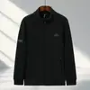 Jaqueta de Lã Polar Cardigan Masculina Outono 2025 Nova Casual Solta Top com Zíper Esportiva Roupa Externa de Pai