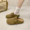 Pantuflas de exterior para mujer, modelo nuevo Boken 2026, primavera y otoño, de suela gruesa, puntera cerrada, sin cordones, de suela suave, pantuflas fáciles de llevar