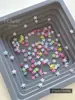 Mini Flor Colorida de Cinco Pétalas Joias para Nail Art Tamanho Misto Flor Ovo Estéreo Resina Diamante para Unha Decoração Atacado