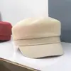 Chapéu Newsboy Tecido Vazado Feminino Estilo Francês Primavera e Verão Fino Respirável Chapéu Octogonal Topo Plano Aba Larga Mostra o Rosto Pequeno Chapéu de Cavaleiro