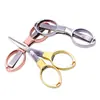 Tijeras plegables portátiles de acero inoxidable tijeras metálicas para sedal de pesca tijeras plegables de 8 palabras multipropósito venta al por mayor de fábrica