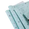 Papel de Regalo Menta Mambo Estrella, Papel de Empaque Fresco y Sencillo Estilo Ins, Papel de Regalo DIY para Decoración de Regalos Navideños