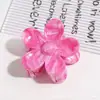 Grampo de Cabelo Flor de Mármore Mais Vendido no Exterior, Prendedor de Cabelo Florido Esfumado de Alta Qualidade, Acessório de Cabelo Doce Presilha de Tubarão