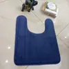 Tapete de Chão em Veludo Coral com Rebound Lento em Formato de U de Espuma de Memória Tapete de Banheiro Antiderrapante Tapete para Banheiro e Vaso Sanitário Tapete de Entrada Tapete Antiderrapante para Vaso Sanitário